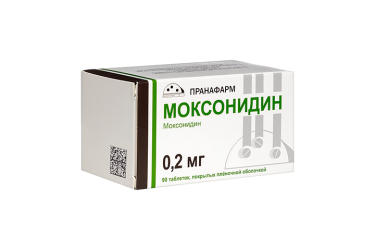 Моксонидин 0,2мг табл п/пл/о №90