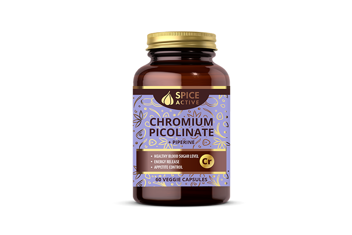 Spice Active Хром пиколинат с пиперином капс №60