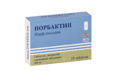 Норбактин 400мг табл п/пл/ №10