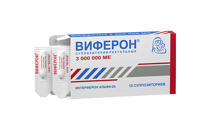 Виферон 3000000МЕ супп рект №10