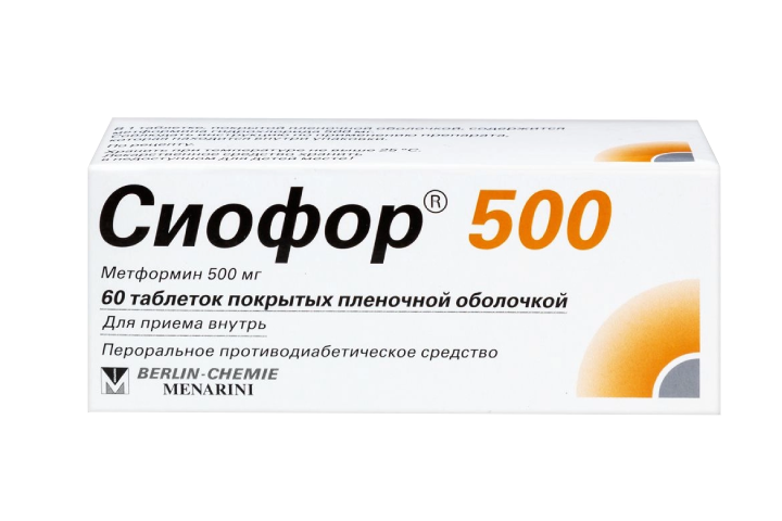 Сиофор 500 500мг табл п/пл/о №60