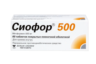 Сиофор 500 500мг табл п/пл/о №60