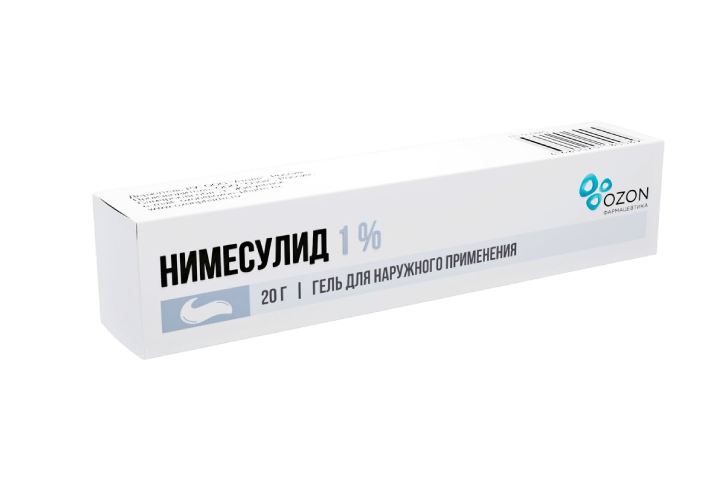 Нимесулид 1% гель д/нар прим 20г
