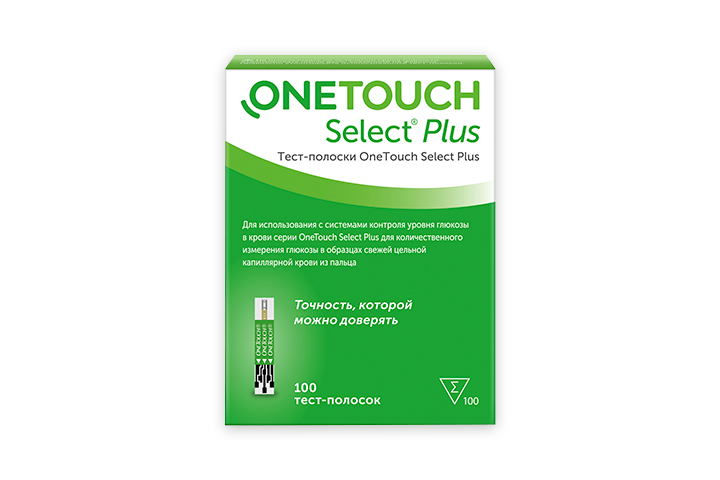 Тест-полоски One touch Select Plus №100