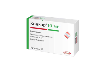 Конкор 10мг табл п/пл/о №30