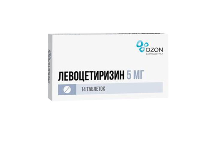 Левоцетиризин 5мг табл п/пл/о №14