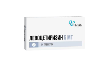 Левоцетиризин 5мг табл п/пл/о №14