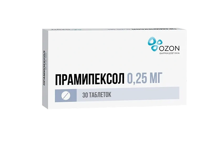 Прамипексол 0,25мг табл №30