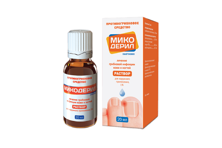 Микодерил 1% р-р д/нар прим фл/кап 20мл