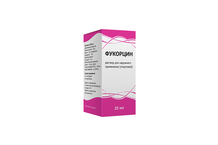 Фукорцин р-р д/нар прим 25мл