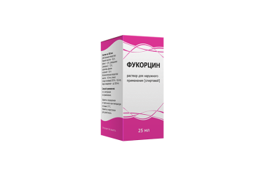 Фукорцин р-р д/нар прим 25мл