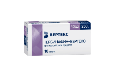 Тербинафин-ВЕРТЕКС 250мг табл №10