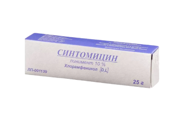Синтомицин 10% линимент 25г