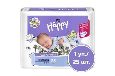 Подгузники д/дет. bella baby Happy Newborn 2-5кг №25