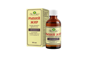 Рыбий жир Миррола с вит Е д/пр внутрь 50мл