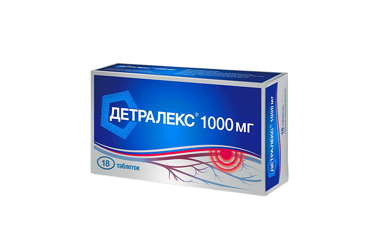 Детралекс 1г табл п/пл/о №18