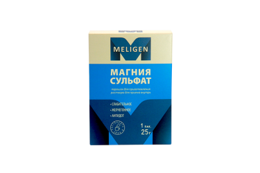 Магния сульфат пор д/приг р-ра д/пр внутрь 25г пак №1