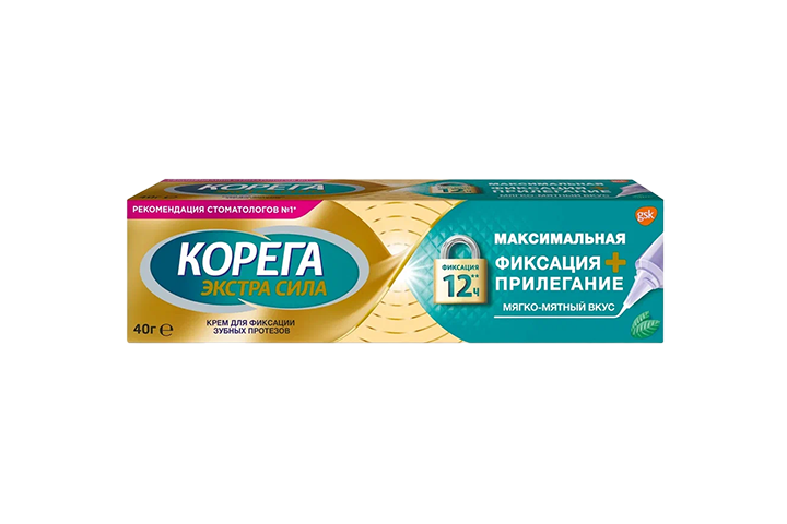 Корега Крем д/фикс зубных протезов Максимальная фикс и прилег 40г мягко-мятн