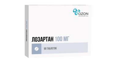 Лозартан 100мг табл п/пл/о №90