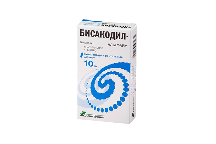 Бисакодил-Альтфарм 10мг супп рект №10