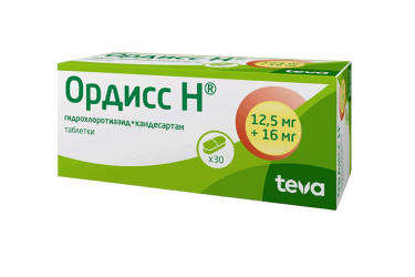 Ордисс Н 12,5мг+16мг табл №30