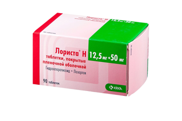 Лориста Н 12,5мг+50мг табл п/пл/о №90