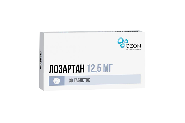 Лозартан 12,5мг табл п/пл/о №30