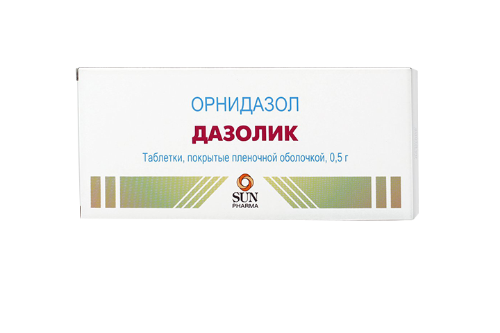 Дазолик 500мг табл п/пл/о №10