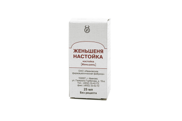 Женьшеня н-ка 25мл инд/уп