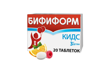 Бифиформ Кидс табл жев №20 апельсин/малина