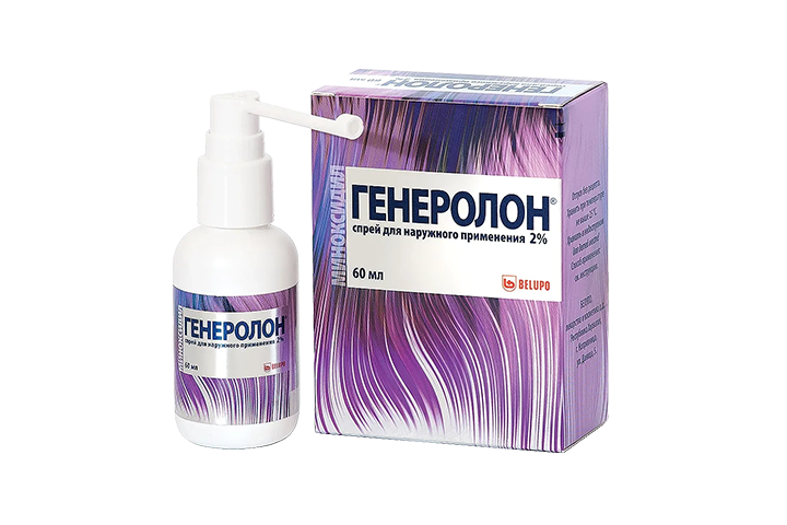 Генеролон 2% спрей д/нар прим 60мл