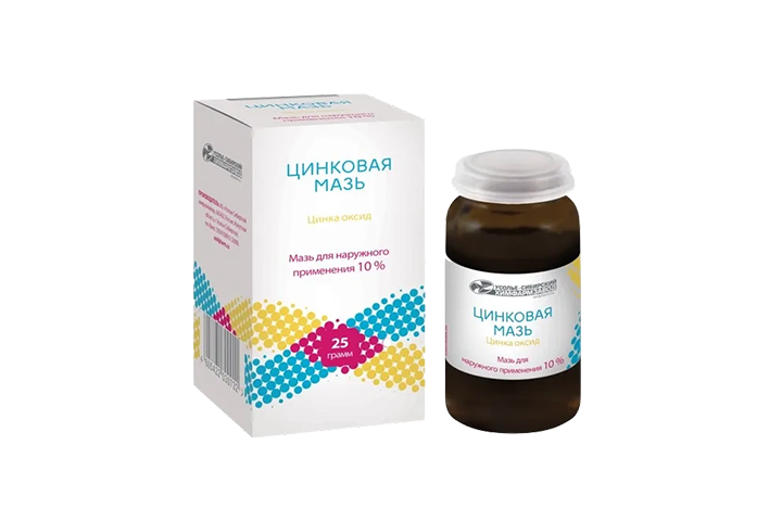 Цинковая 10% мазь д/нар прим 25г