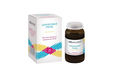 Цинковая 10% мазь д/нар прим 25г