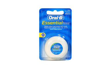 Орал-би зубная нить Essential Floss 50м вощеная мятная 0772