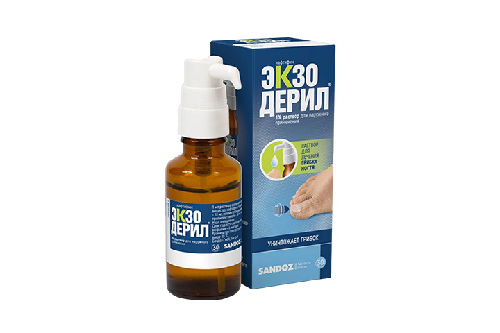 Экзодерил 1% р-р д/нар прим 30мл