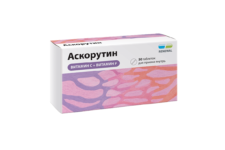 Аскорутин 50мг+50мг табл №50
