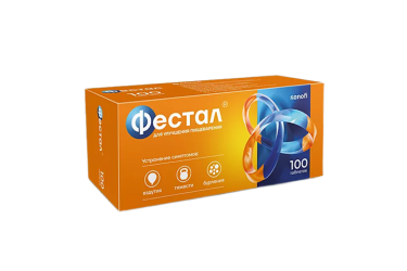 Фестал табл п/о кш/раств №100