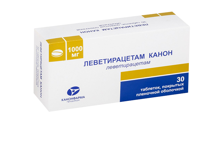 Леветирацетам Канон 1000мг табл п/пл/о №30