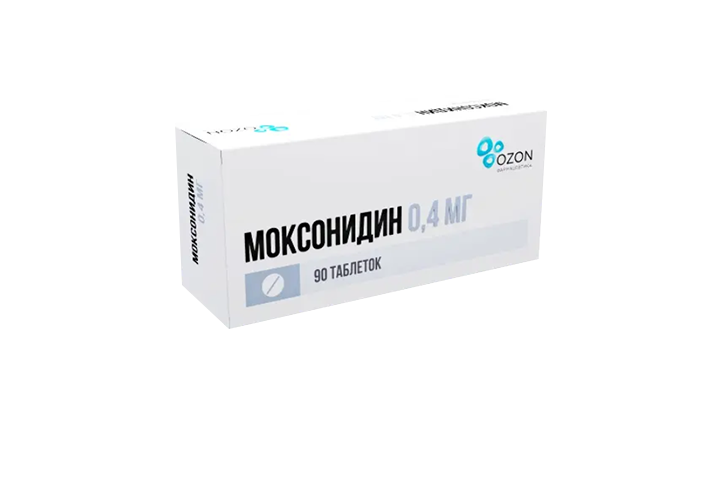 Моксонидин 0,4мг табл п/пл/о №90