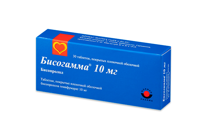 Бисогамма 10мг табл п/пл/о №30
