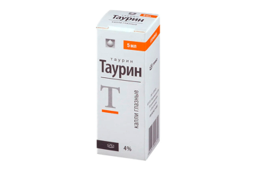 Таурин 4% гл капли 5мл инд/уп