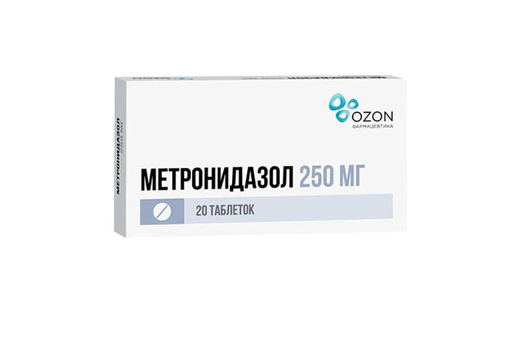 Метронидазол 250мг табл №20