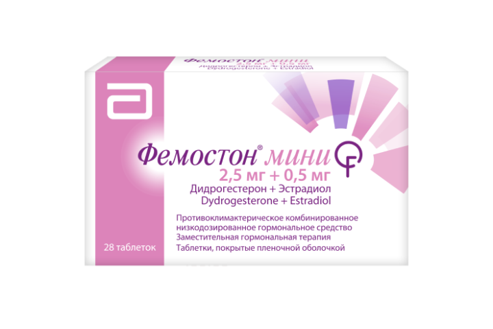 Фемостон мини 2,5мг+0,5мг табл п/пл/о №28