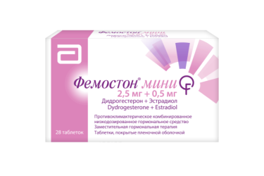 Фемостон мини 2,5мг+0,5мг табл п/пл/о №28