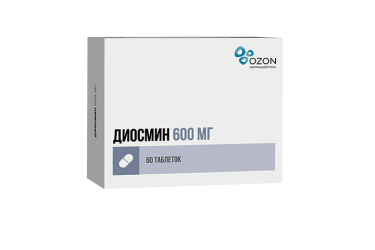 Диосмин 600мг табл п/пл/о №60