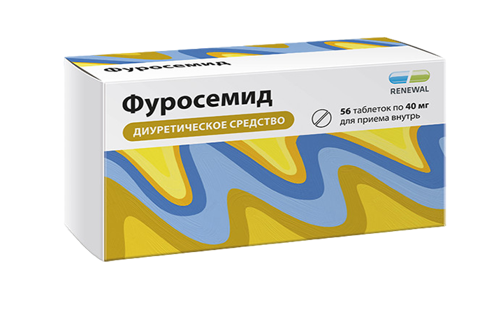Фуросемид 40мг табл №56 Renewal