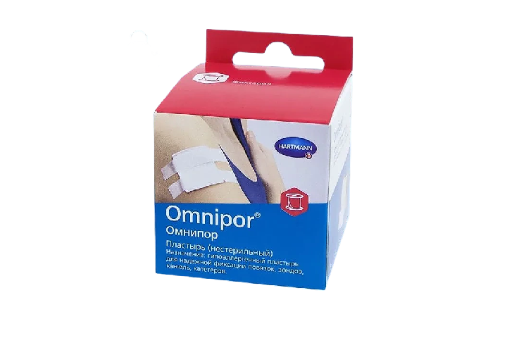 Омнипор Пластырь фиксир 1,25смх5м неткан 1шт белый