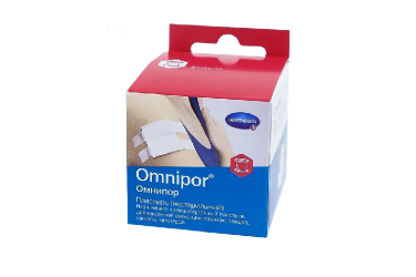 Омнипор Пластырь фиксир 1,25смх5м неткан 1шт белый