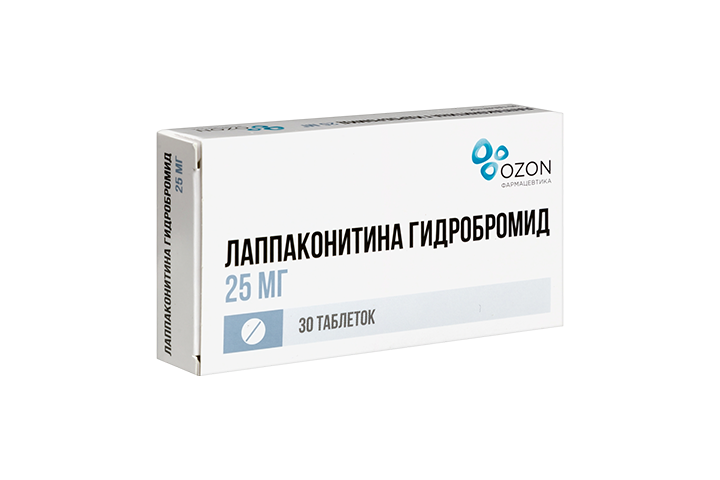 Лаппаконитина гидробромид 25мг табл №30