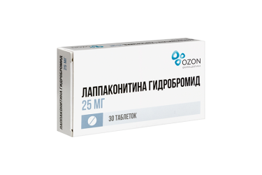 Лаппаконитина гидробромид 25мг табл №30